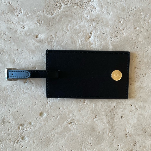 NWOT PARAVEL Luggage Tag in Black Leather - Picture 4 of 5